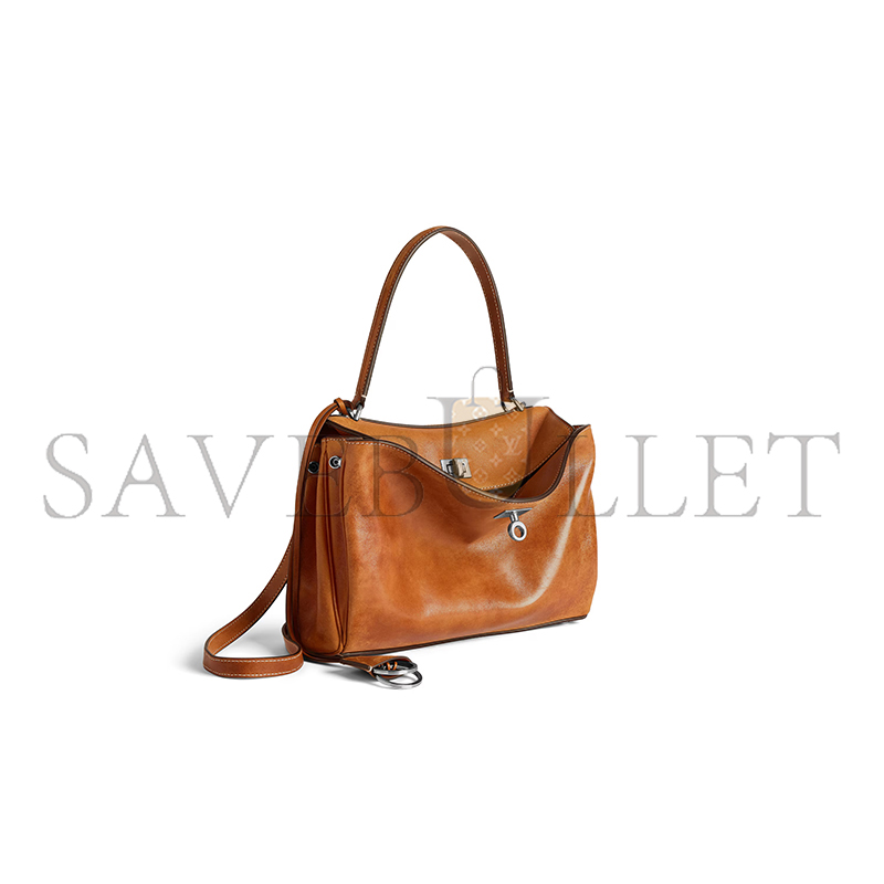 BALENCIAGA WOMEN'S RODEO HANDBAG SMALL IN TAN COWBOY 7897792ABP72753 (27*20*10cm) BALENCIAGA WOMEN'S RODEO HANDBAG SMALL IN TAN COWBOY 7897792ABP72753 (27*20*10cm)